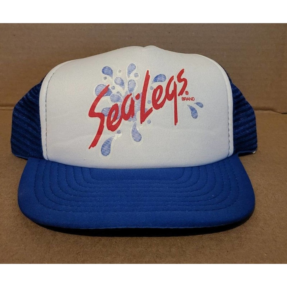 Vintage Sea Legs Brand Mesh Snap Back Truckers Cap